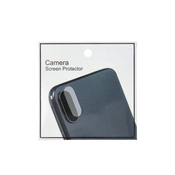 5D Full Glue kamera edzett üveg - iPhone 15 átlátszó fólia