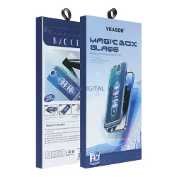   6D Pro Veason Könnyen telepíthető üveg - iPhone 12 Pro Max fekete