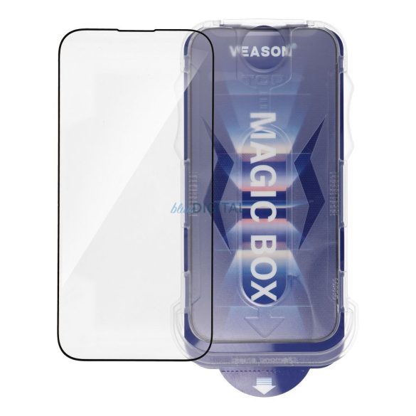 6D Pro Veason könnyen telepíthető üveg - iPhone 13 fekete
