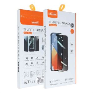 6D Pro Veason adatvédelmi üveg - Iphone 7 / 8 / SE 2020 / SE 2022 fekete fólia