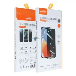   6D Pro Veason adatvédelmi üveg - Iphone 15 Pro Max fekete fólia