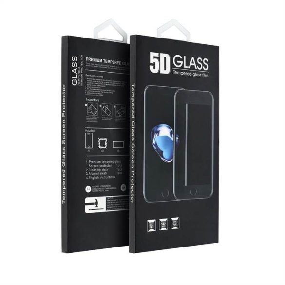 5D Full Glue edzett üveg - Samsung Galaxy A54 5G / Samsung Galaxy S23 FE fekete szegéllyel