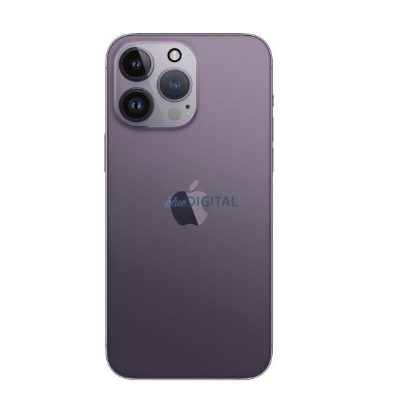 5D Full Glue kamera edzett üveg - iPhone 14 Pro Max átlátszó