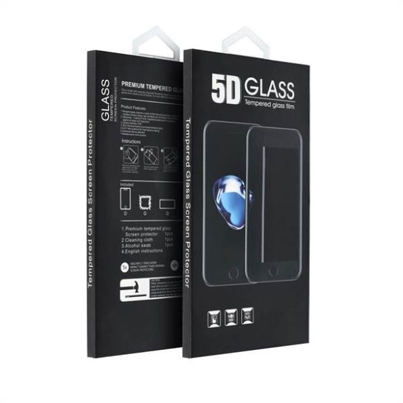 5D Full Glue edzett üveg -Xiaomi Redmi 13C fekete