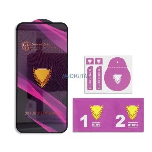 OG Premium üveg – Xiaomi Redmi 10C / 12C modellhez, fekete