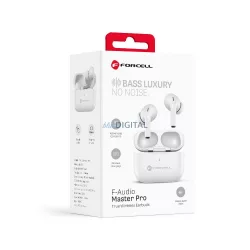   Forcell F-Audio Master Pro TWS vezeték nélküli fülhallgató - fehér
