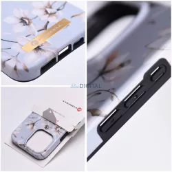   Forcell F-PROTECT Mirage (Spring Flowers) MagSafe-kompatibilis tok iPhone 15 Plus - kék