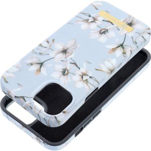 Forcell F-PROTECT Mirage (Spring Flowers) MagSafe-kompatibilis tok iPhone 15 Plus - kék