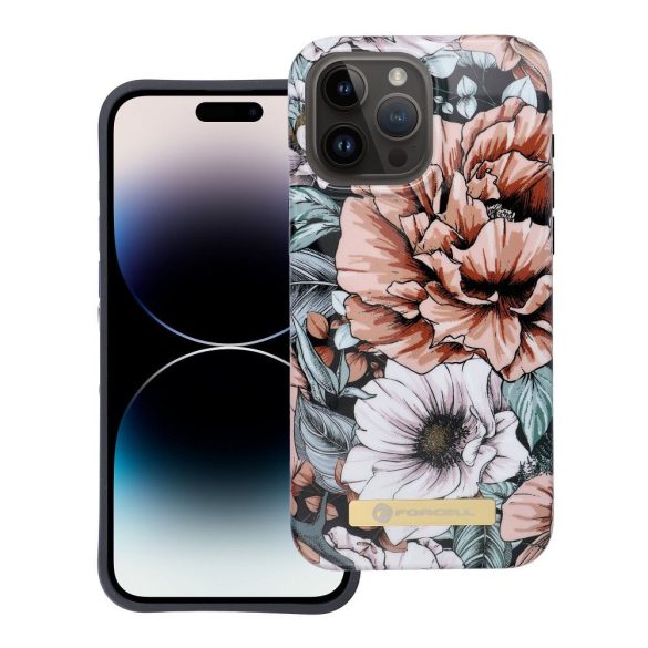 Forcell F-PROTECT Mirage (Bloom Bush) MagSafe-kompatibilis tok iPhone 15 Pro Max - többszínű