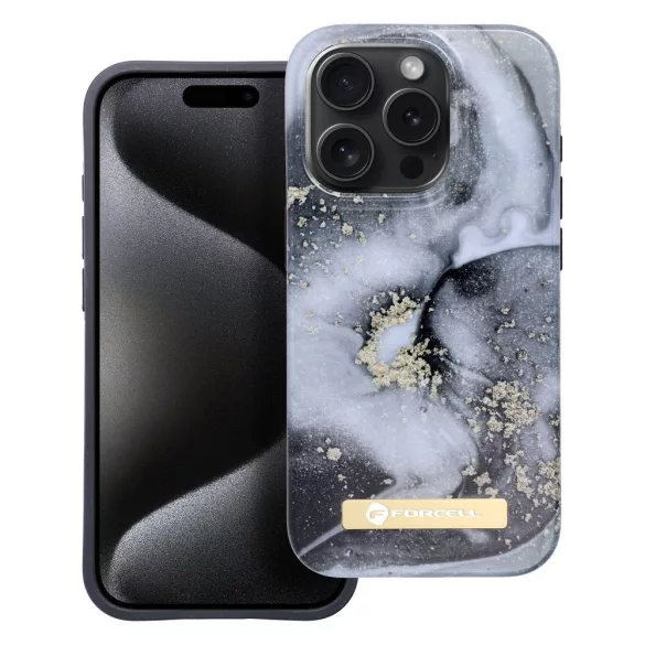 Forcell F-PROTECT Mirage MagSafe-kompatibilis tok iPhone 15 Pro - szürke