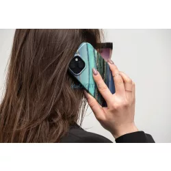   Forcell F-PROTECT Mirage (Jade Marble) MagSafe-kompatibilis tok iPhone 15 Plus - kék