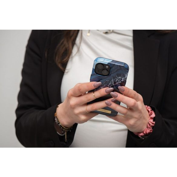 Forcell F-PROTECT Mirage (Ocean Marble) MagSafe-kompatibilis tok iPhone 15 Pro - kék