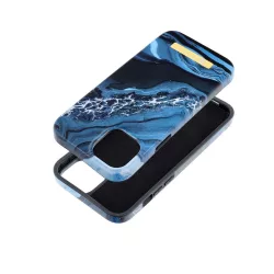   Forcell F-PROTECT Mirage (Ocean Marble) MagSafe-kompatibilis tok iPhone 15 Plus - kék