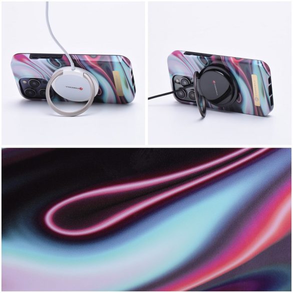 Forcell F-PROTECT Mirage (Glow) MagSafe-kompatibilis tok iPhone 15 Plus - többszínű