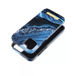  Forcell F-PROTECT Mirage (Ocean Marble) MagSafe-kompatibilis tok iPhone 14 Plus - kék