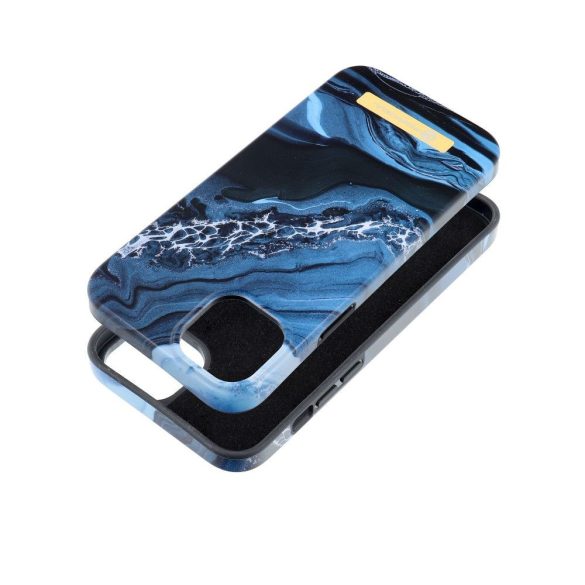 Forcell F-PROTECT Mirage (Ocean Marble) MagSafe-kompatibilis tok iPhone 14 Plus - kék