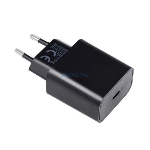 Blue Star hálózati töltő 1xUSB-C csatlakozóval és Type-C - Type-C kábellel - 3A 20W PD, QC 4.0