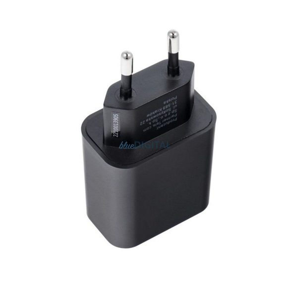 Blue Star hálózati töltő 1xUSB-C csatlakozóval és Type-C - Type-C kábellel - 3A 20W PD, QC 4.0