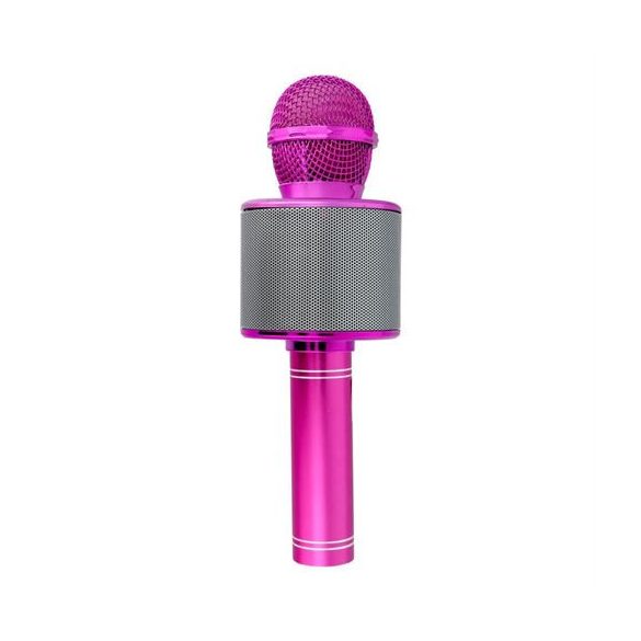 OEM CR58 multimédiás karaoke mikrofon - rózsaszín
