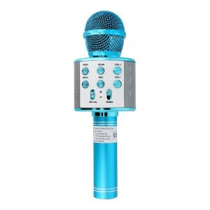 OEM CR58 multimédiás karaoke mikrofon - kék