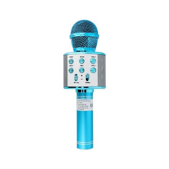 OEM CR58 multimédiás karaoke mikrofon - kék