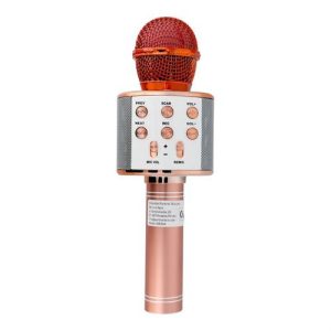 OEM CR58 multimédiás karaoke mikrofon - rózsaarany