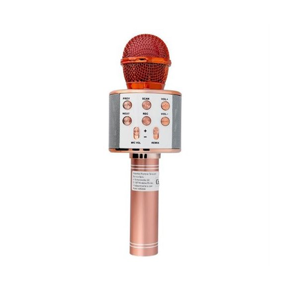 OEM CR58 multimédiás karaoke mikrofon - rózsaarany