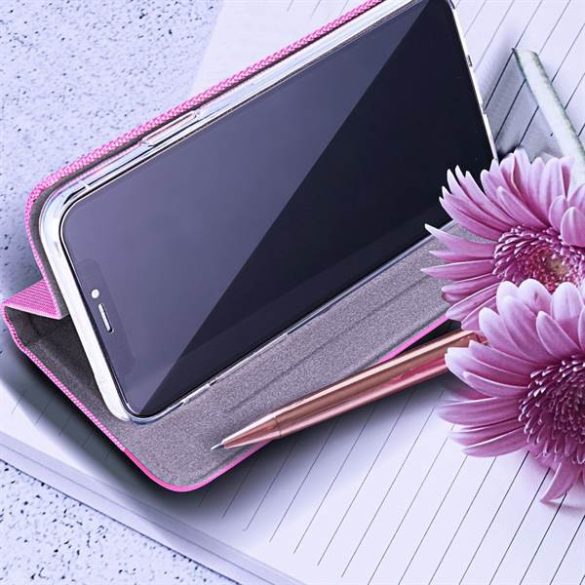 SENSITIVE Book SAMSUNG A55 5G világos rózsaszínű tok