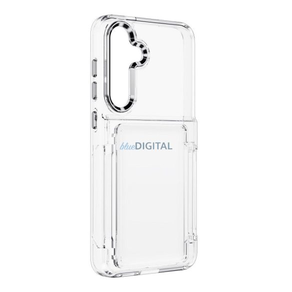 FORCELL F-PROTECT Crystal Pocket tok Samsung S24 Plus átlátszó tok