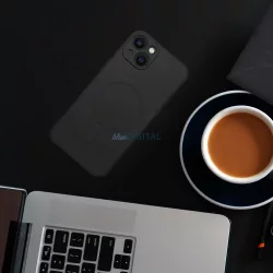   Szilikon Mag Cover tok Magsafe kompatibilis SAMSUNG S24 fekete