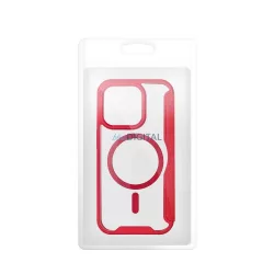   SMART MAG MagSafe kompatibilis könyvtok iPhone 15 Pro Max - piros