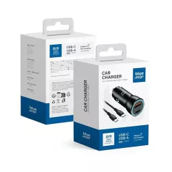   Autós töltő Blue Star 25W (PD, QC 3.0, AFC) USB-C 60W csatlakozóval