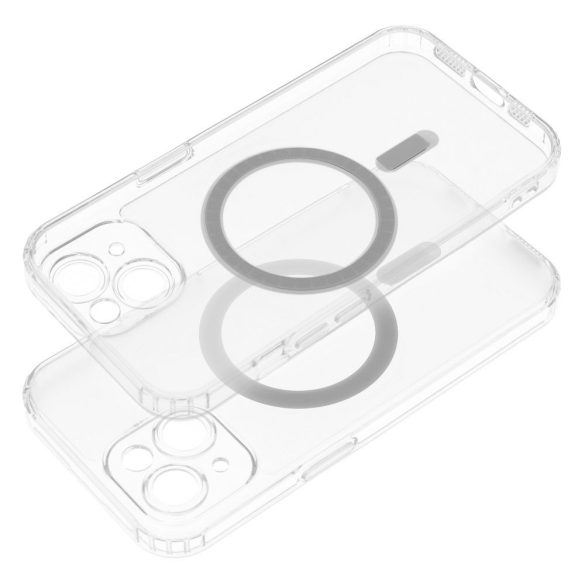 FROST MAG MagSafe-kompatibilis tok kamera lencse kivágással iPhone 13 - átlátszó