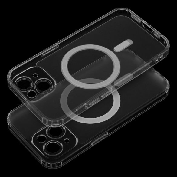 FROST MAG MagSafe-kompatibilis tok kamera lencse kivágással iPhone 13 - átlátszó