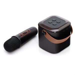 OEM Y1 LED-es Bluetooth hangszóró mikrofonnal - fekete