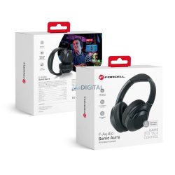   Forcell F-AUDIO Sonic Aura vezeték nélküli fejhallgató ANC - fekete
