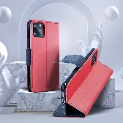   Fancy könyvtok XIAOMI Redmi NOTE 13 PRO PLUS 5G piros / sötétkék