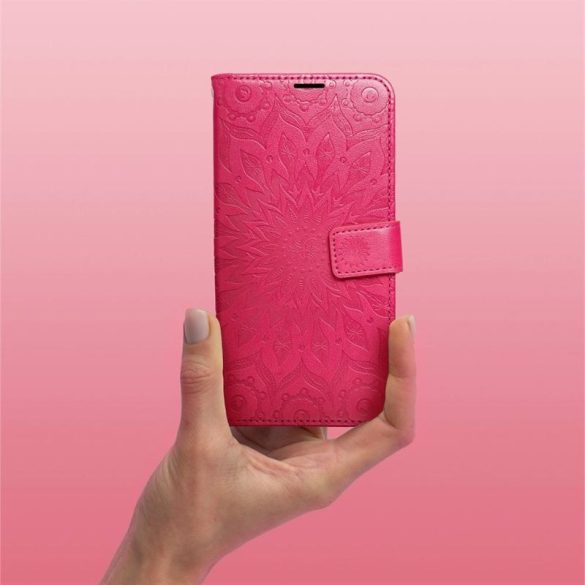 MEZZO könyvtok XIAOMI Redmi NOTE 13 4G mandala magenta