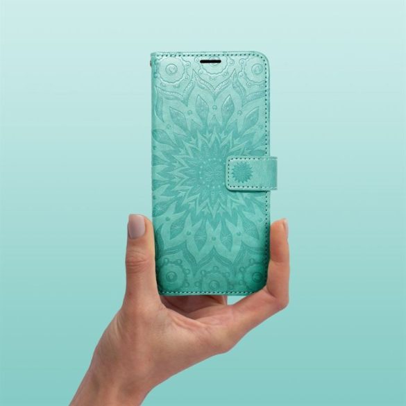 MEZZO könyvtok XIAOMI Redmi NOTE 13 PRO 5G mandala zöld