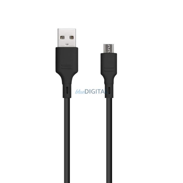 Blue Star USB-A - microUSB adatkábel 1m 2A - fekete