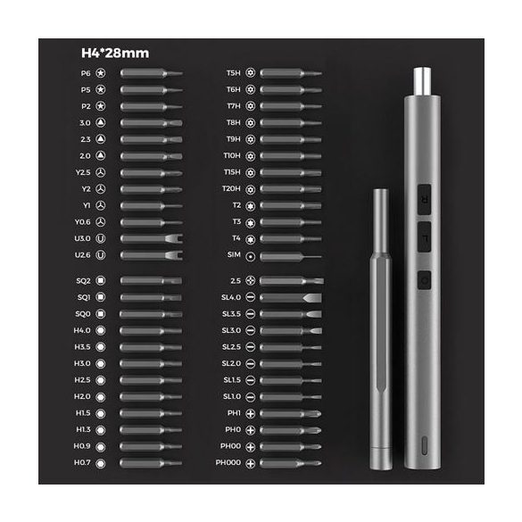 UF-TOOLS - Elektromos csavarhúzó készlet 57in1