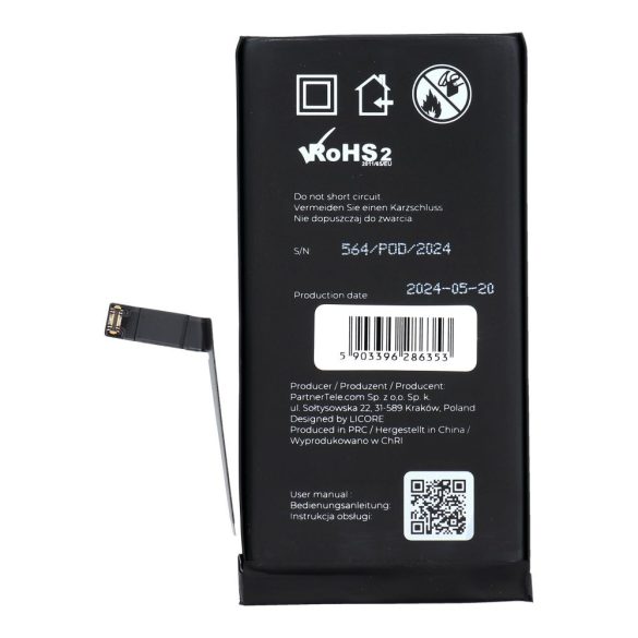 LICORE akkumulátor iPhone 14 3279mAh