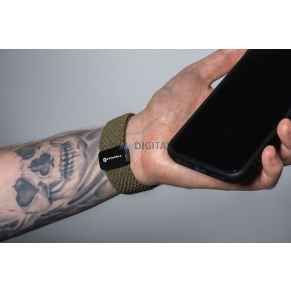 Forcell F-Design FA2 fonott mágneses csereszíj Apple Watch 38 / 40 / 41 mm - sötét olívazöld