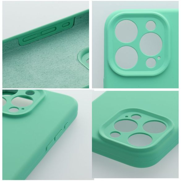 SILICONE tok 2mm iPhone 14 - menta