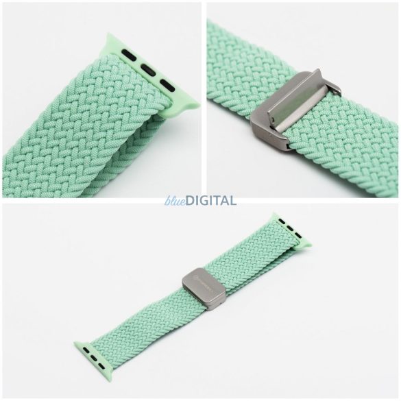 Forcell F-Design FA2 fonott mágneses csereszíj Apple Watch 38 / 40 / 41 mm - mentazöld