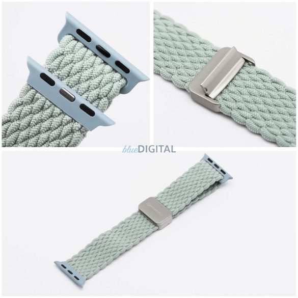 Forcell F-Design FA2 fonott mágneses csereszíj Apple Watch 38 / 40 / 41 mm - világoszöld