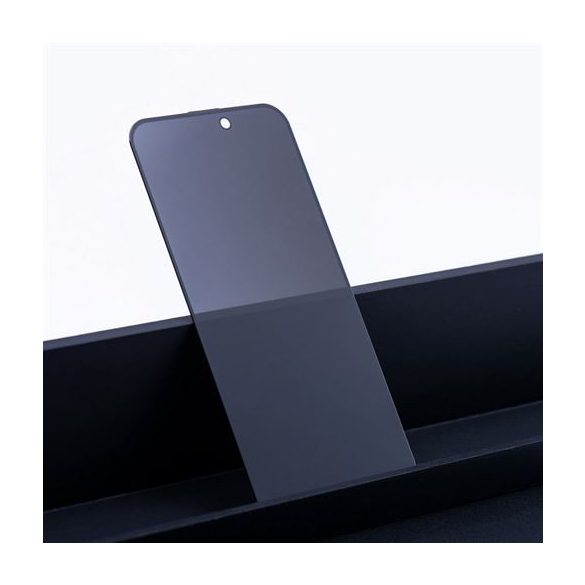 OG Premium Privacy Glass üvegfólia fekete szegéllyel - Xiaomi Redmi Note 12 4G / Note 12 5G 