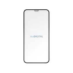   5D Full Glue edzett üveg iPhone 15 Pro Max (matt) fekete szegéllyel 