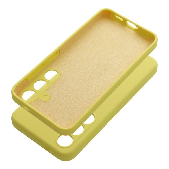 SILICONE tok 2mm Motorola Moto G34 5G - sárga