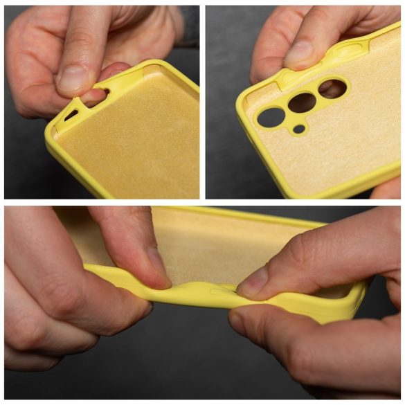 SILICONE tok 2mm Motorola Moto G54 5G - sárga